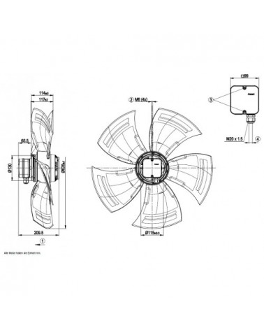 A6E630-AN01-01  A.M.  VENTILATORE HY BLADE   900 G.