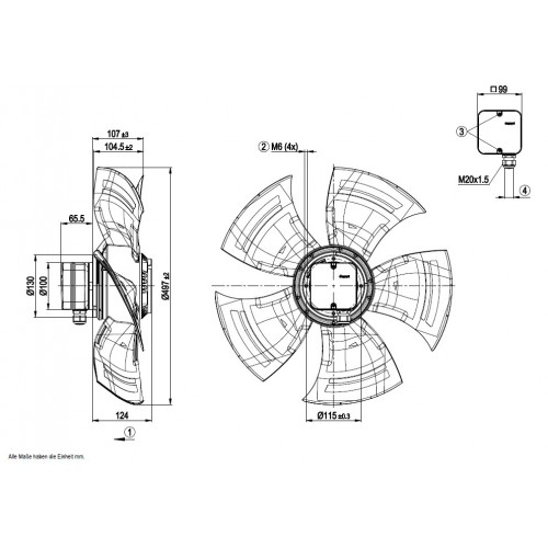 A6D500-AJ05-01 D. 500 A.T.  VENTILATORE 700/900  G. EX  AD03-01+AJ0301