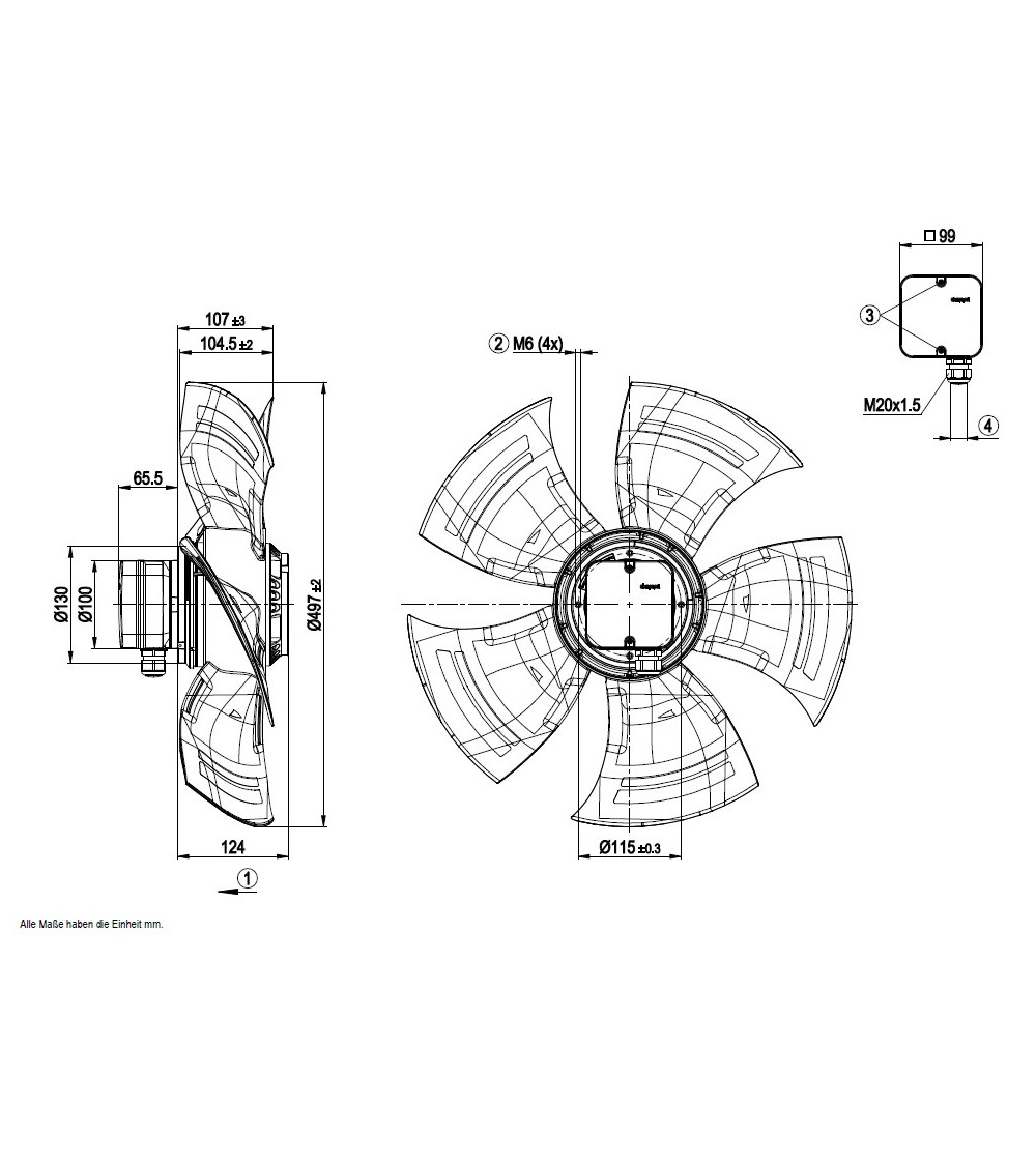 A6D500-AJ05-01 D. 500 A.T.  VENTILATORE 700/900  G. EX  AD03-01+AJ0301