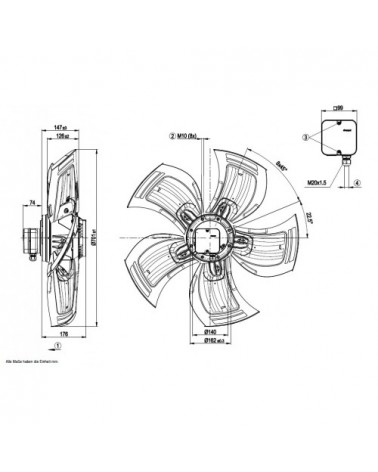 A6D710-AH01-01 D. 710 A.T.  VENTILATORE 700/900  GIRI   ex AN01-01