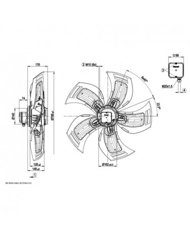 A6D800-AH01-01 D. 800 A.T.  VENTILATORE 700/900  GIRI