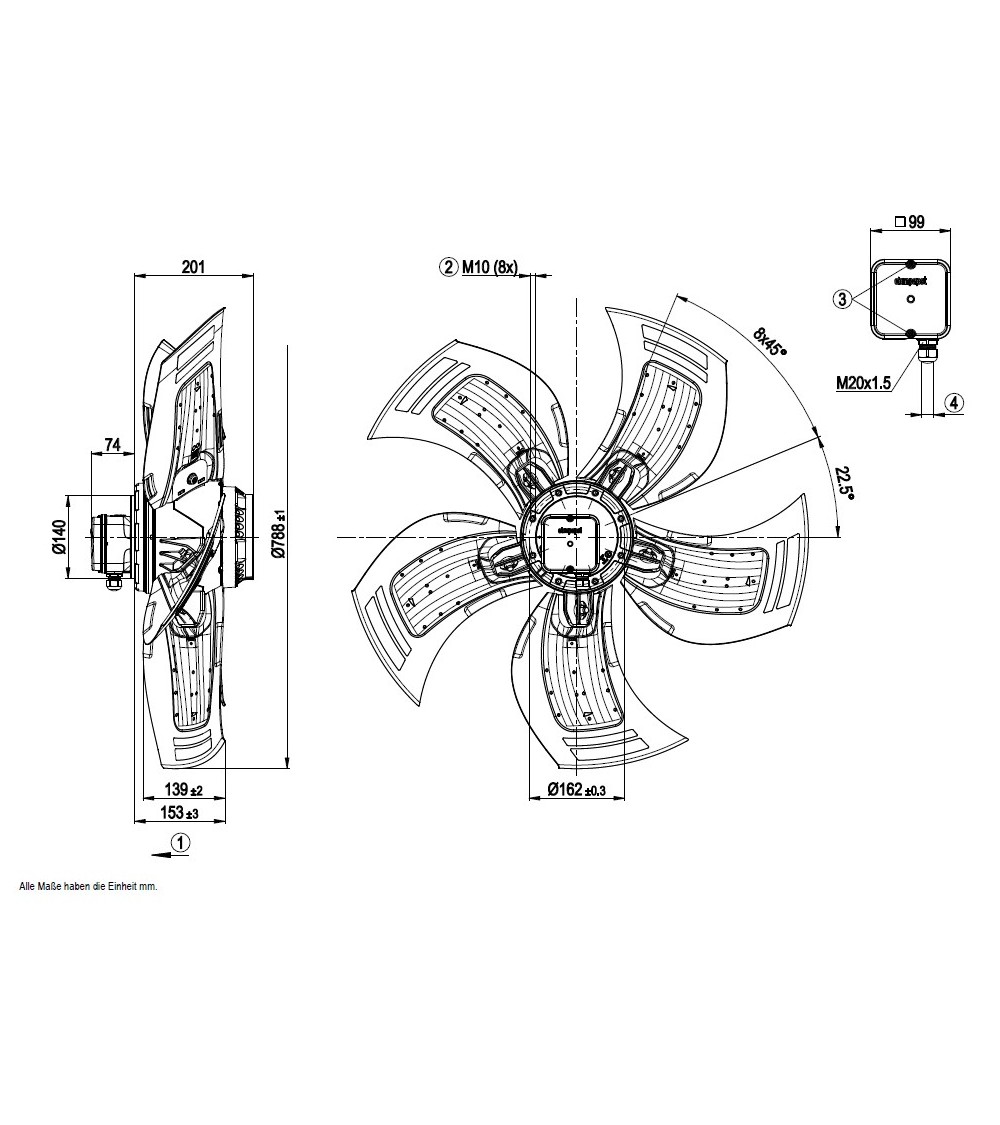A6D800A10105  D.800 A.T.  VENTILATORE 
