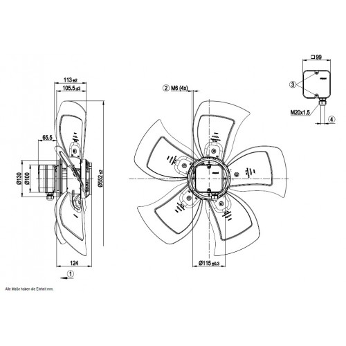 A6D560AH0301+106FG0436  VENTILATORE+GRI. 