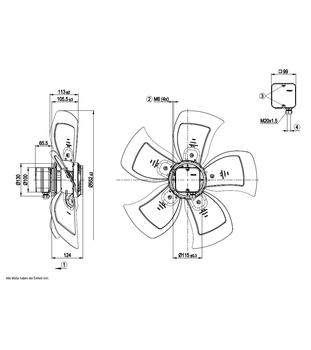 A6D560AH0301+106FG0436  VENTILATORE+GRI. 