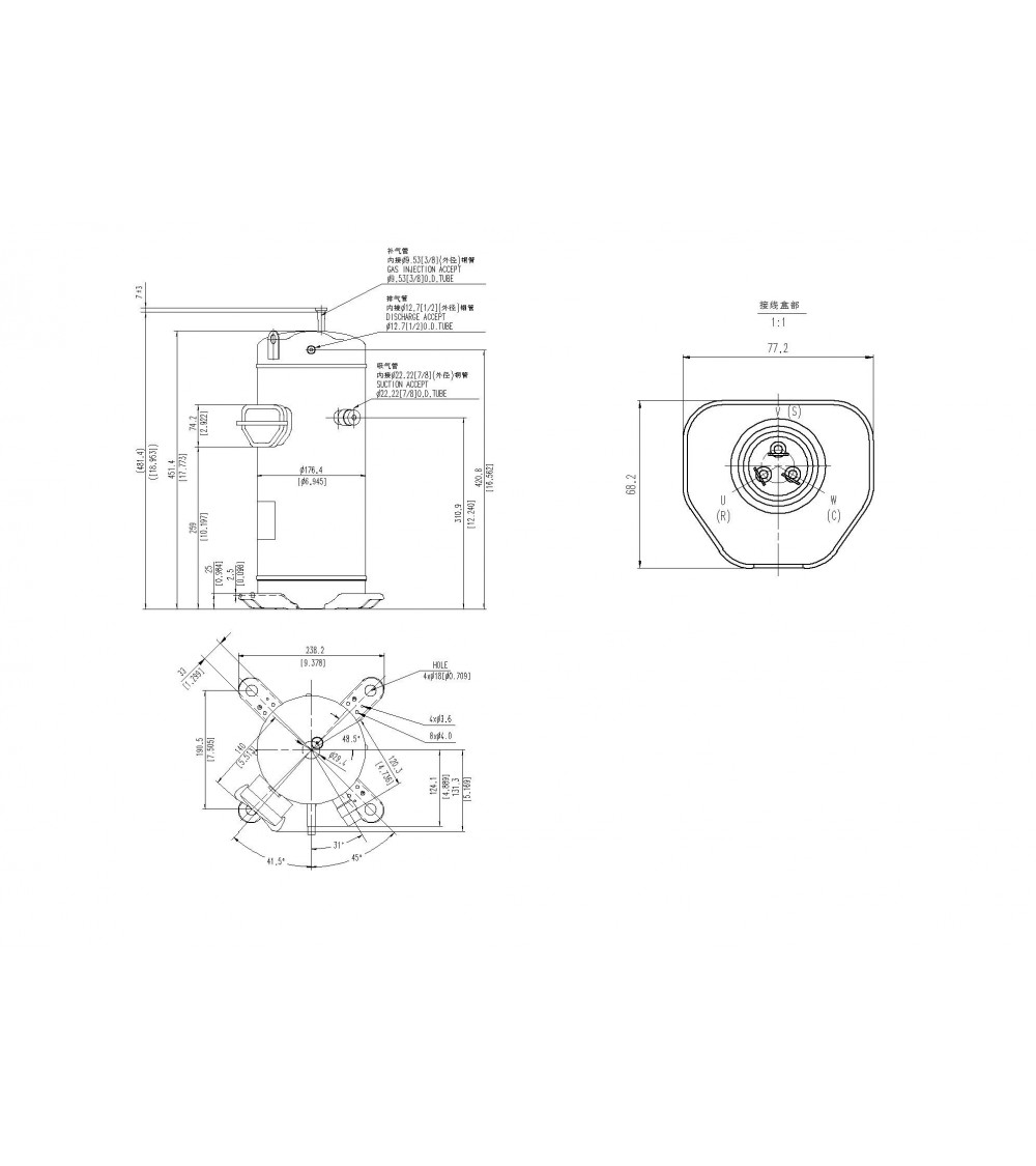 C-SBP205H38Q COMPRESSORE 