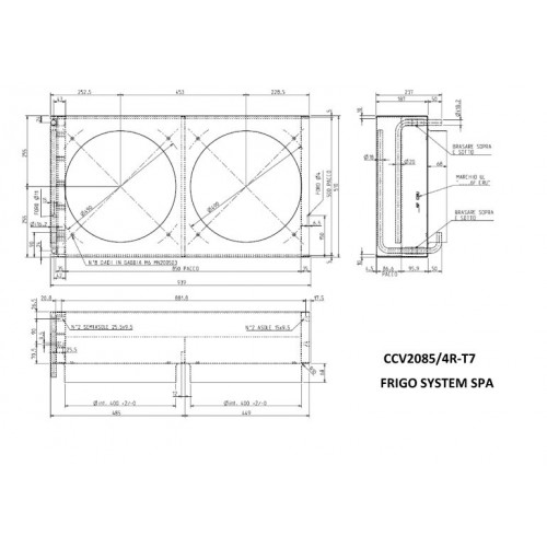 CCV 2085/4-T7    CONDENSATORE 2X400 D84032  REV.1/16